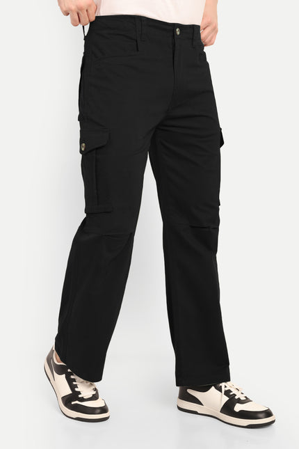 Oxford - Onyx Black Cotton Cargo