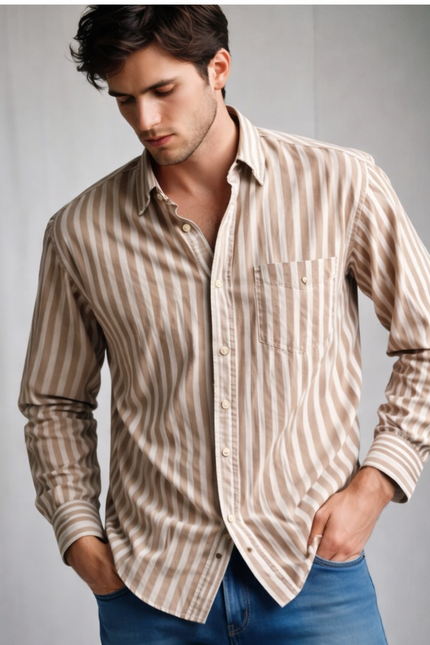 Striped Desert Linen Shirt