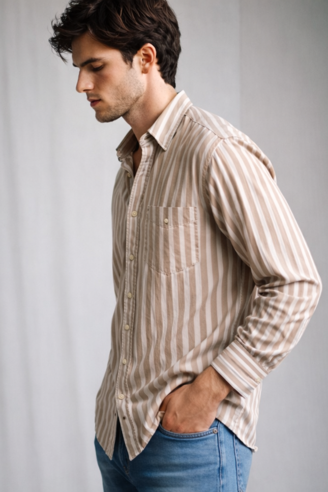 Striped Desert Linen Shirt
