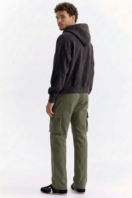 HM - X - Olive Green Nylon Cargo