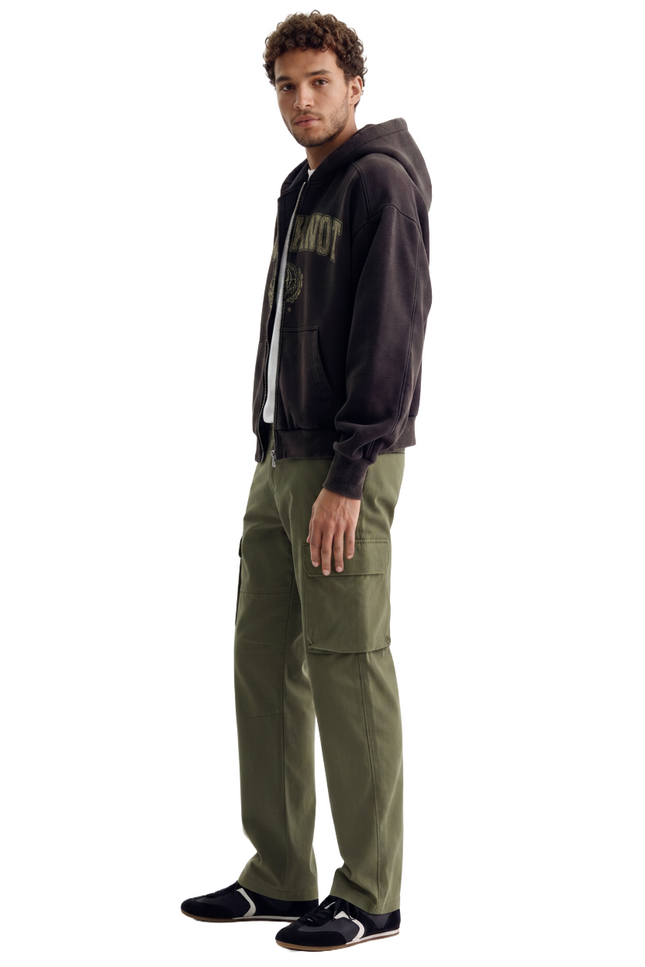 HM - X - Olive Green Nylon Cargo