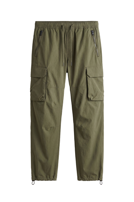 HM - X - Olive Green Nylon Cargo