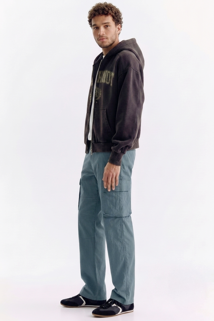 HM - X - Airforce Blue Nylon Cargo